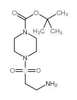 tert-Butyl 4-((2-aminoethyl)sulfonyl)piperazine-1-carboxylate Structure