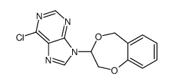 6-chloro-9-(3,5-dihydro-2H-1,4-benzodioxepin-3-yl)purine Structure