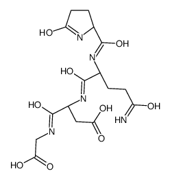 gamma-(pyroglutamyl-glutamyl-asparaginyl-glycine)amide Structure