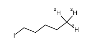 [5,5,5-2H3]-1-iodopentane结构式