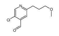 5-chloro-2-(3-methoxypropyl)pyridine-4-carbaldehyde Structure