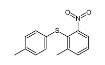 1-methyl-2-(4-methylphenyl)sulfanyl-3-nitrobenzene结构式