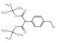N,N-二-boc-4-溴甲基苯胺结构式