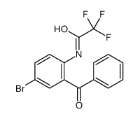 N-(2-benzoyl-4-bromophenyl)-2,2,2-trifluoroacetamide结构式