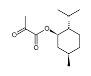 2-Oxo-propionic acid (1R,2S,5R)-2-isopropyl-5-methyl-cyclohexyl ester结构式