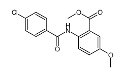 methyl 2-[(4-chlorobenzoyl)amino]-5-methoxybenzoate结构式