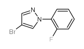 4-溴-1-(2-氟苯基)-1H-吡唑结构式
