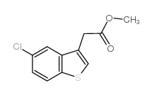 2-(5-氯苯并[b]噻吩-3-基)乙酸甲酯结构式