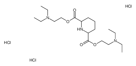 bis[2-(diethylamino)ethyl] piperidine-2,6-dicarboxylate,trihydrochloride Structure