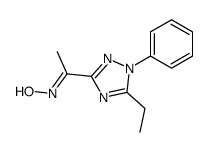 1-(5-ethyl-1-phenyl-1H-[1,2,4]triazol-3-yl)-ethanone oxime Structure