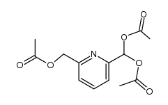 2-acetoxymethyl-6-diacetoxymethyl-pyridine结构式