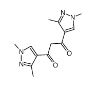 (1,3-bis(1,3-dimethyl-1H-pyrazol-4-yl)-1,3-propanedione) Structure