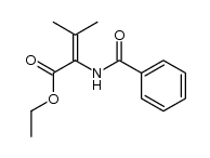 2-benzoylamino-3-methyl-crotonic acid ethyl ester Structure
