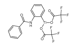 (2-benzamidophenyl)thallium(III) 2,2,2-trifluoroacetate Structure