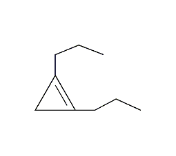 1,2-二丙基-环丙烯结构式