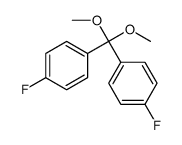 1-fluoro-4-[(4-fluorophenyl)-dimethoxymethyl]benzene结构式