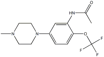 N-(5-(4-methylpiperazin-1-yl)-2-(trifluoromethoxy)phenyl)acetamide Structure
