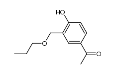 1-(4-hydroxy-3-propoxymethylphenyl)ethanone结构式