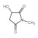 (S)-(-)-2-羟基-N-甲基琥珀酰亚胺结构式