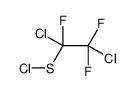 (1,2-dichloro-1,2,2-trifluoroethyl) thiohypochlorite structure