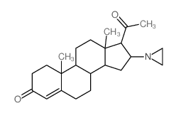 Pregn-4-ene-3,20-dione,16-(1-aziridinyl)- (7CI,8CI,9CI)结构式
