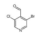 3-溴-5-氯吡啶-4-羧醛结构式