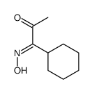 1-cyclohexyl-1-hydroxyiminopropan-2-one结构式