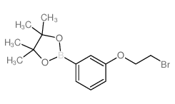 2-(3-(2-Bromoethoxy)phenyl)-4,4,5,5-tetramethyl-1,3,2-dioxaborolane Structure