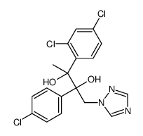 (2R,3S)-2-(4-chlorophenyl)-3-(2,4-dichlorophenyl)-1-(1,2,4-triazol-1-yl)butane-2,3-diol结构式