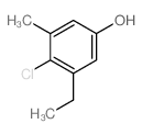 4-氯-3-乙基-5-甲基苯酚结构式