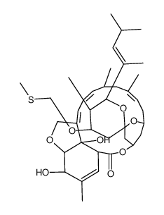 23-Des(methoxyimino)-23-((methylsulfanyl)methoxy)moxidectin,(23S) Structure