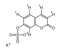 7-羟基香豆素硫酸钾盐结构式