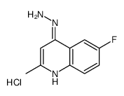 6-Fluoro-4-hydrazino-2-methylquinoline hydrochloride Structure