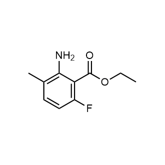 2-氨基-6-氟-3-甲基苯甲酸乙酯结构式