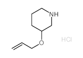 3-prop-2-enoxypiperidine,hydrochloride结构式