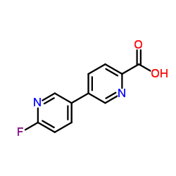 6'-Fluoro-[3,3'-bipyridine]-6-carboxylic acid Structure