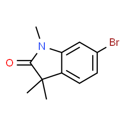 6-溴-1,3,3-三甲基吲哚啉-2-酮结构式