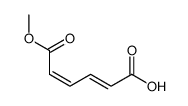 (2E,4Z)-5-methoxycarbonyl-2,4-pentadienoic acid Structure