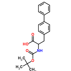 3-BIPHENYL-4-YL-2-TERT-BUTOXYCARBONYLAMINO-PROPIONIC ACID结构式