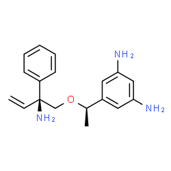 Benzenemethanamine, α-[[(1R)-1-[3,5-bis(trifluoromethyl)phenyl]ethoxy]methyl]-α-ethenyl-, (αS)- Structure