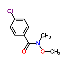 4-氯-N-甲氧基-N-甲基苯甲酰胺结构式