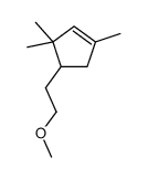 4-(2-methoxyethyl)-1,3,3-trimethylcyclopentene结构式