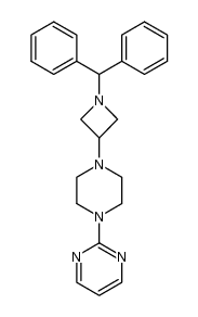 2-[4-(1-benzhydryl-azetidin-3-yl)-piperazin-1-yl]-pyrimidine Structure