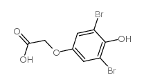 3,5-二溴-4-羟基苯氧基乙酸结构式