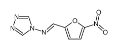N-[(5-Nitro-2-furanyl)methylene]-4H-1,2,4-triazol-4-amine结构式