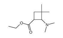 ethyl 2-(dimethylamino)-3,3-dimethylcyclobutane-1-carboxylate Structure