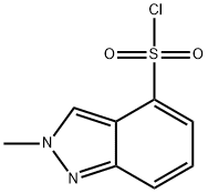 2-甲基-2H-吲唑-4-磺酰氯结构式
