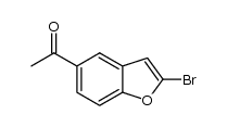 5-acetyl-2-bromobenzofuran Structure
