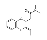 2-[3-Eth-(Z)-ylidene-2,3-dihydro-benzo[1,4]dioxin-2-yl]-N,N-dimethyl-acetamide Structure