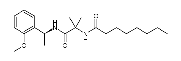 N-(1-(1-(2-methoxyphenyl)ethylamino)-2-methyl-1-oxopropan-2-yl)octanamide结构式
